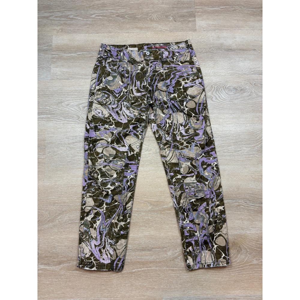 Anthropologie Pilcro The Wanderer LowRise Metallic Straight Leg Pants Women's 29